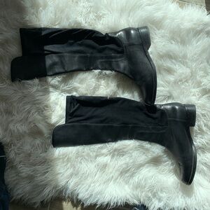 Cole Haan Whitley Tall Knee High Riding Boots Black Nike Air 50/50 Style Size 9